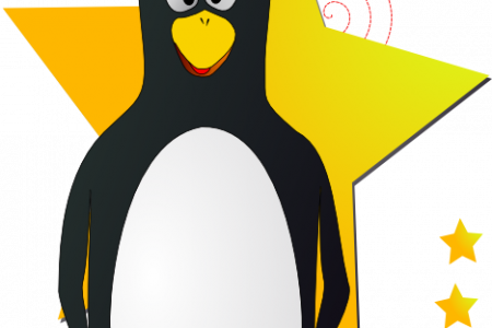 Penguin Clipart Star - Penguin Clip Art (450x300)