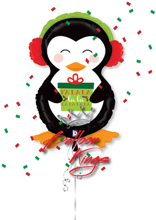Holiday Penguin - 34" Foil Shape Holiday Penguin - Mylar Balloons Foil (500x500)