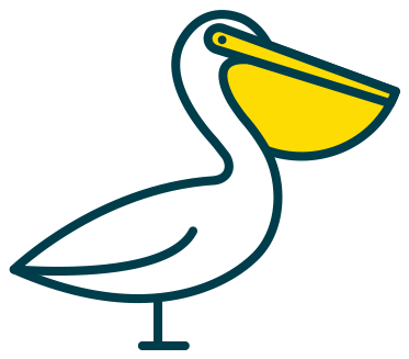 Pelican Pete Pelican Rapids - Pelican Icon Png (460x340)