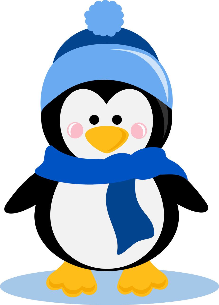 Winter Penguin, $0 - Penguin Clipart (923x1280)