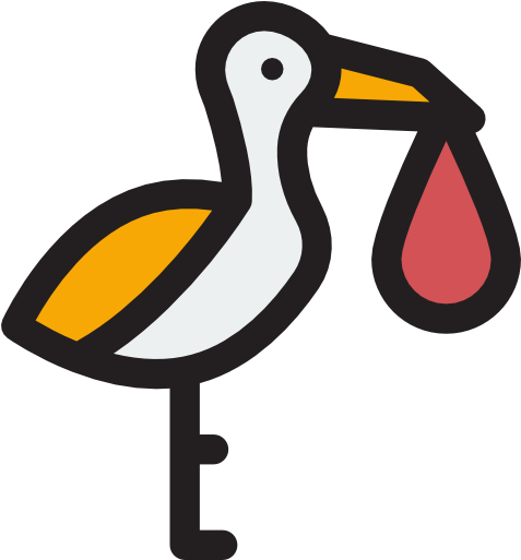 Stork Free Icon - Newborn Icon (512x512)
