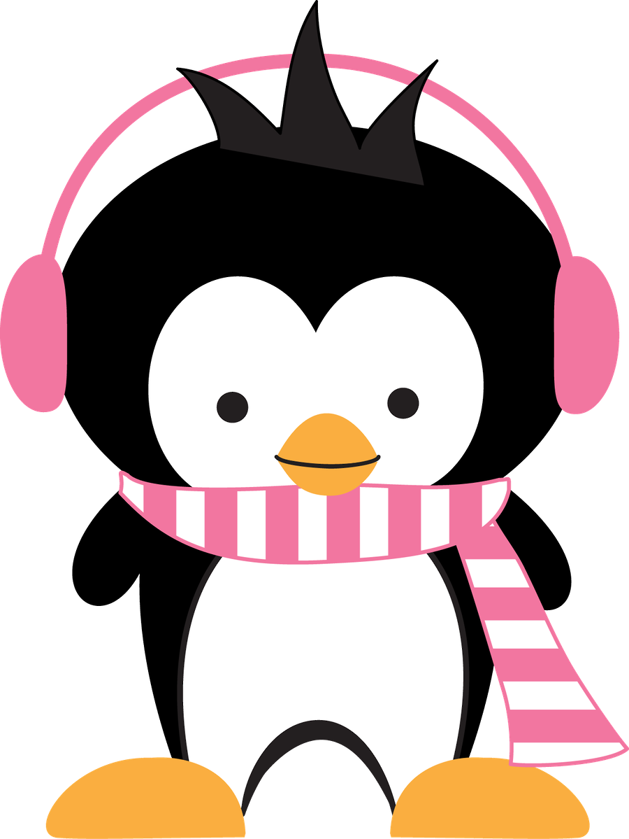 Say Hello - Cute Penguin Clip Art (900x1199)