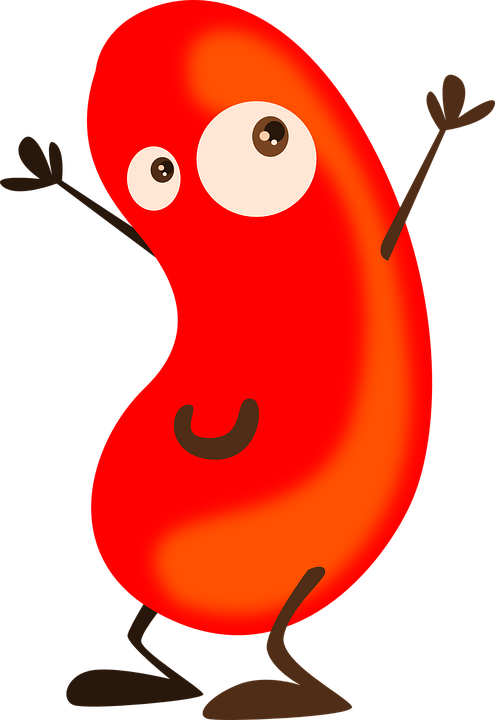 Red Bean Cartoon Clip Art At Clker - Cartoon Beans (495x720)