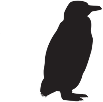 Penguin Clipart Silhouette - Google+ (452x399)