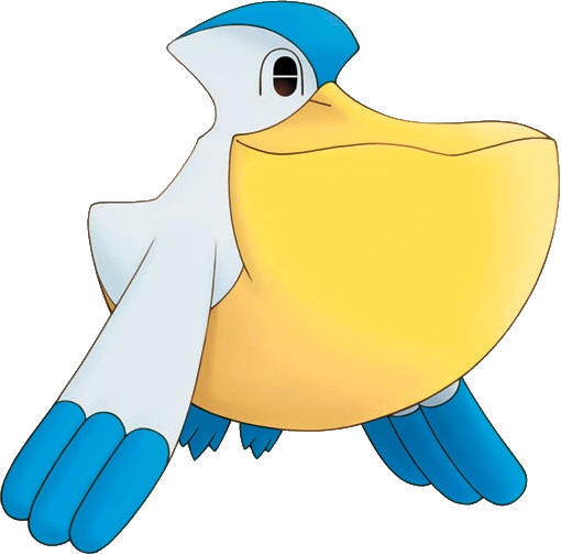 279pelipper Pokemon Mystery Dungeon Explorers Of Time - Water Flying Type Pokemon (510x503)