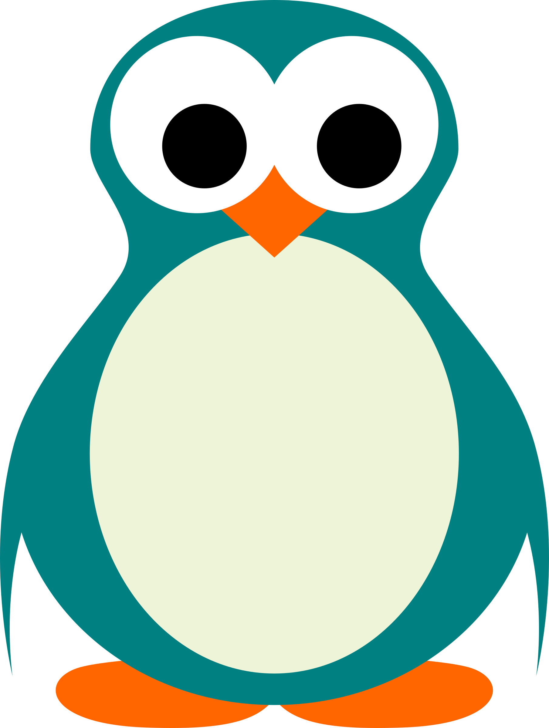 Penguin By Spacefem - Cute Penguin Animals Png (1809x2400)