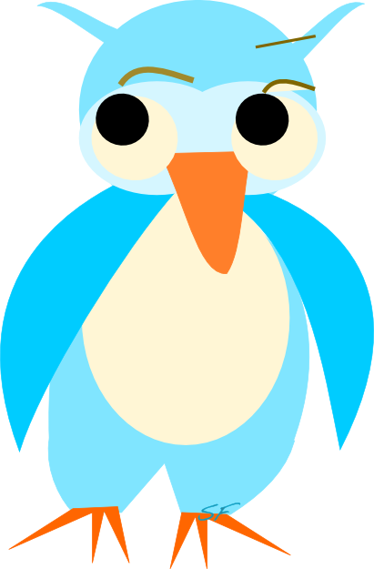 Jack The Owl - Clip Art (411x625)