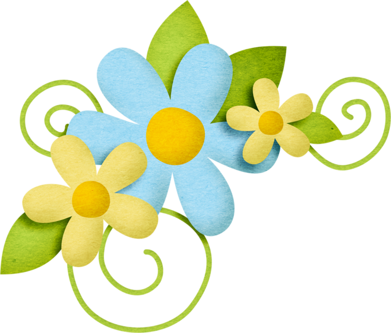 Yellow Flower Clipart Scrapbook Png - Scrapbook Flower Png (1280x1089)