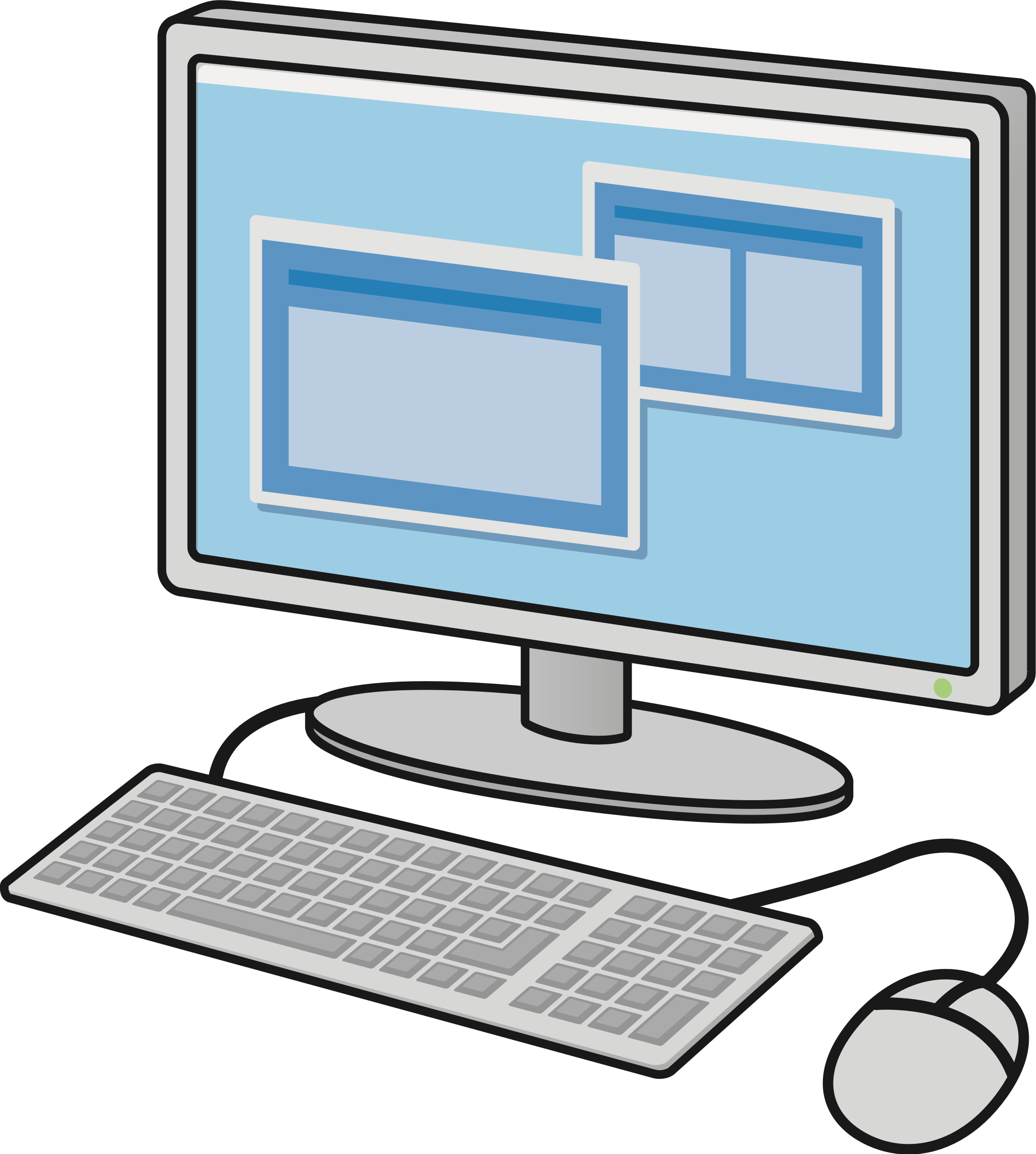 Big Image - Desktop Computer Clipart (2149x2394)