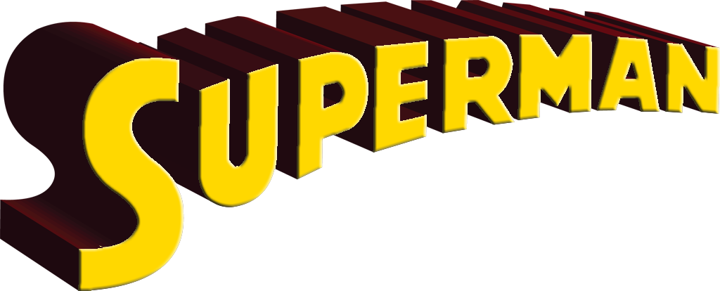 Superman Clipart Text - Superman Word Logo Png (1024x414)