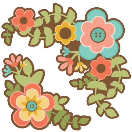 Flower Group Set Svg Scrapbook Cut File Cute Clipart - Cute Clipart For Scrapbooking (1024x1024)