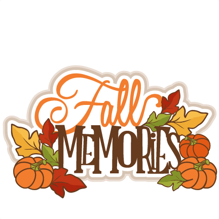 Fall Memories Title Svg Cutting File For Scrapbooking - Scrapbooking (432x432)