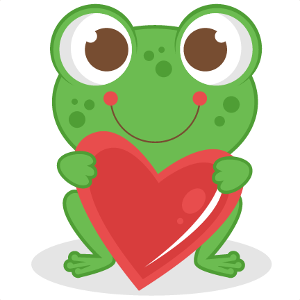 Cute Frog Clipart - Miss Kates Cuttables Valentine's Day (432x432)