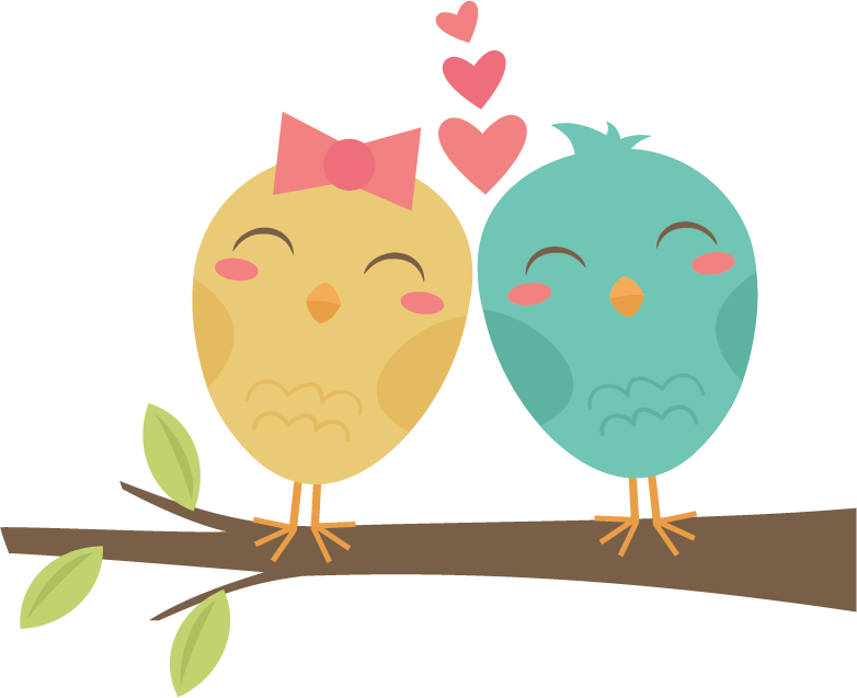 Lovebirds On Branch Svg Cut Files For Scrapbooking - Birds In Love Png (782x637)