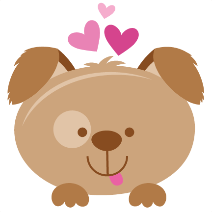 Valentine Puppy Svg Scrapbook Cut File Cute Clipart - Puppy Clipart Valentine (432x432)