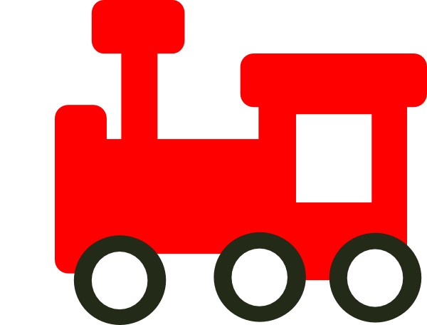 Red Train Clip Art - Red Train Clip Art (600x456)