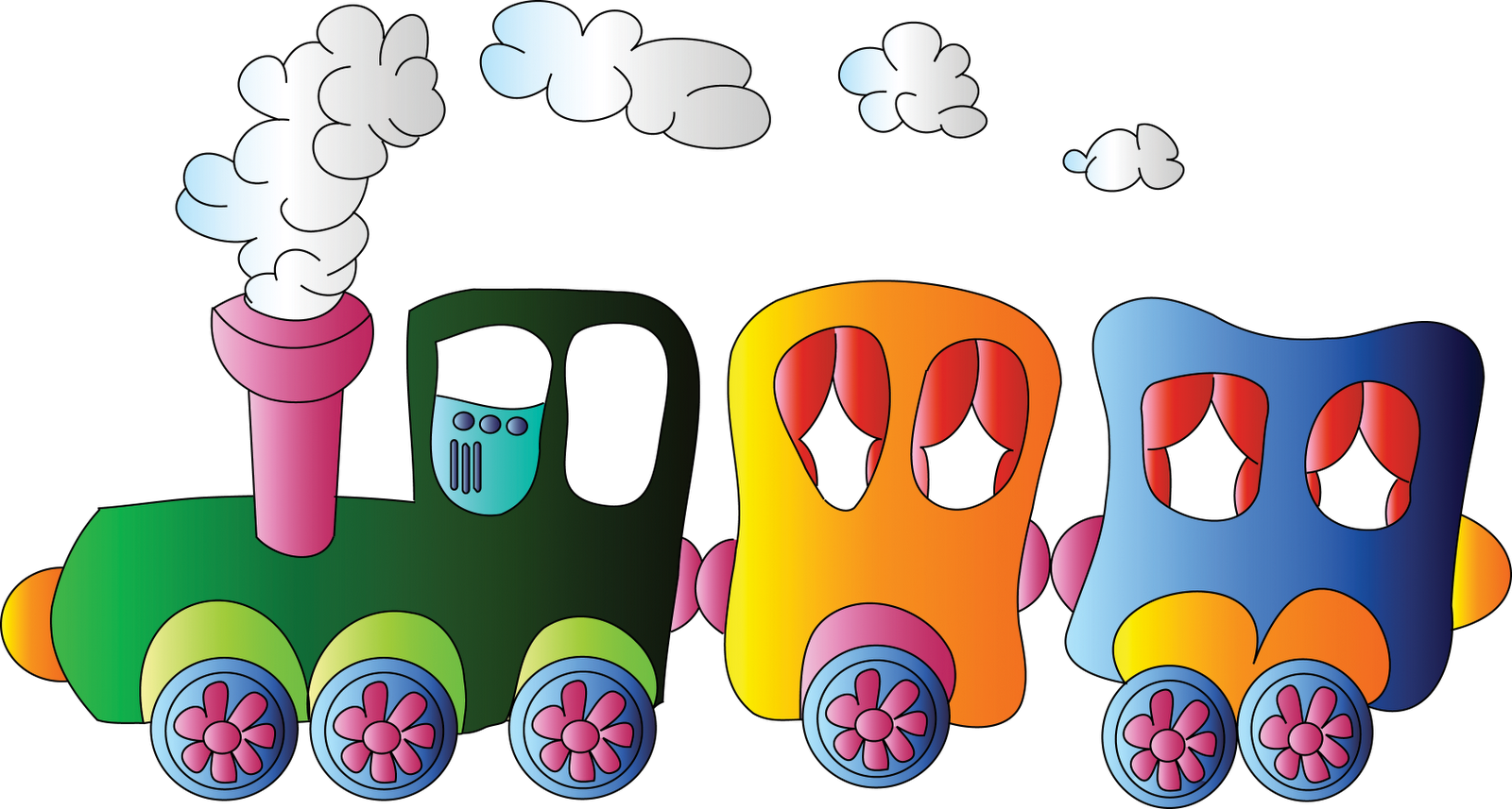 Juguetes Clipart - - Train Kids Clipart (1600x857)