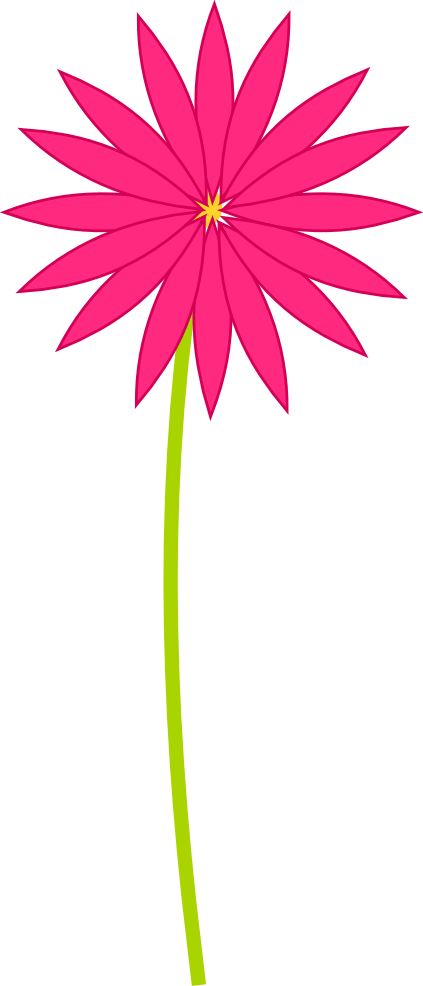 Free Digital Pink Scrapbooking Paper And Flower Embellishment - Blume Pink Clipart (423x986)