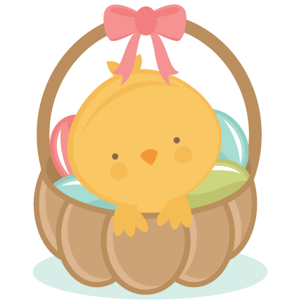 Chick In Easter Basket Scrapbook Cuts Svg Cutting Files - Misskatecuttables Easter (432x432)
