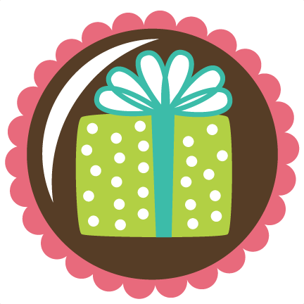 Present In Circle Scallop Svg Scrapbook File Free Svg - Howlite Turquoise Meaning (432x432)