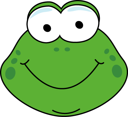 Cartoon Frog Face Clip Art Cartoon Frog Face Image - Frog Face Clipart (427x389)