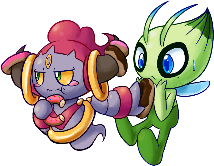 Have A Doughnut By Terraterracotta - Celebi Hoopa (708x576)