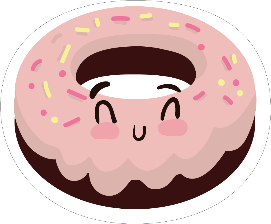 Collection Cute Things - Cute Donut Png (1000x1000)
