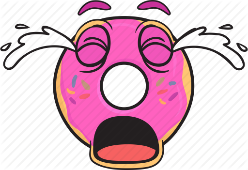 Bakery Cartoon Donut Doughnut Emoji Smiley Icon Icon - Cartoon Doughnut Transpearent (512x351)