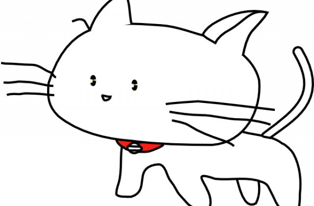 Cute Cats Black And White Clipart - Me And Cat Cactus Funny For Women (640x420)