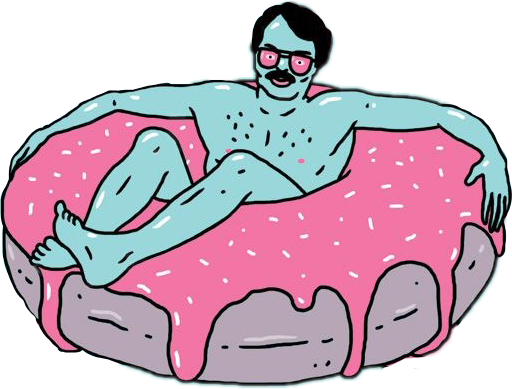 Men Donuts Donas - Donut Illustration (512x389)