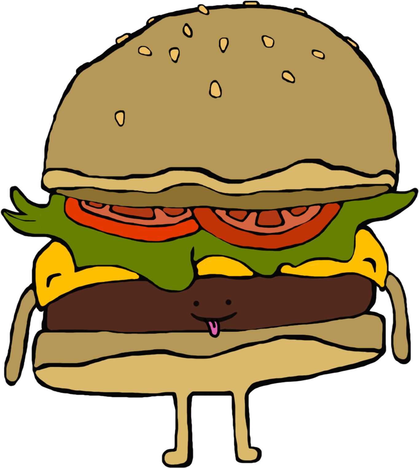 At The Moment There Are Only Four Characters For Cute - Cheeseburger (1400x2141)
