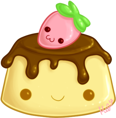 Cute Flan By Metterschlingel - Kawaii Flan (416x413)