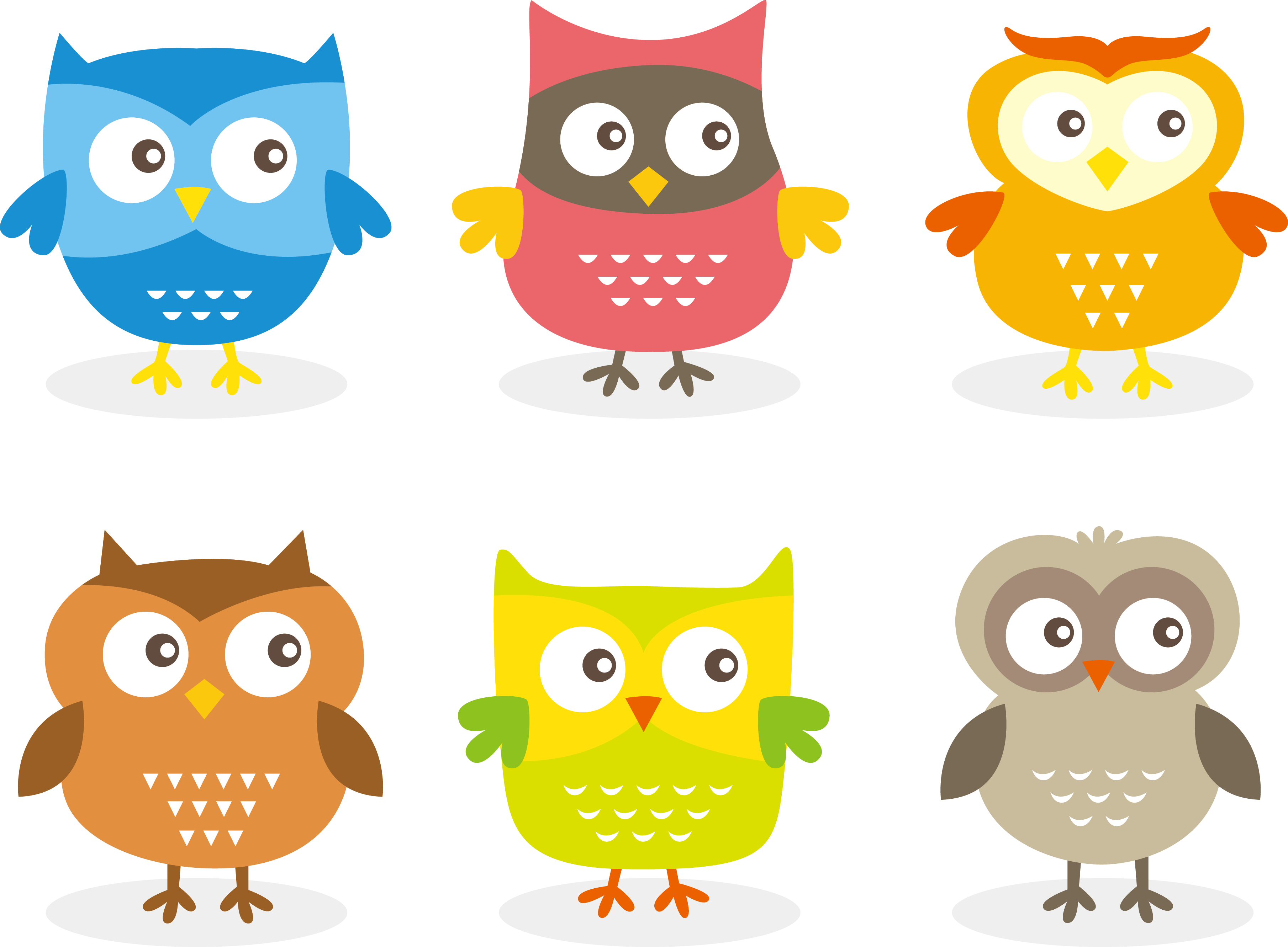 Owl Cartoon Humour Clip Art - Vector Graphics (3620x2663)