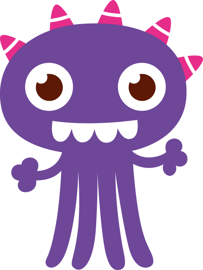 Manualidades - Molde Little Monsters (679x900)