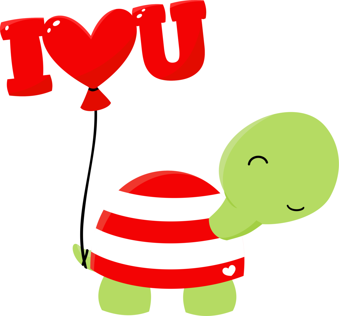 Craft - Turtle In Love Cartoon (1161x1080)