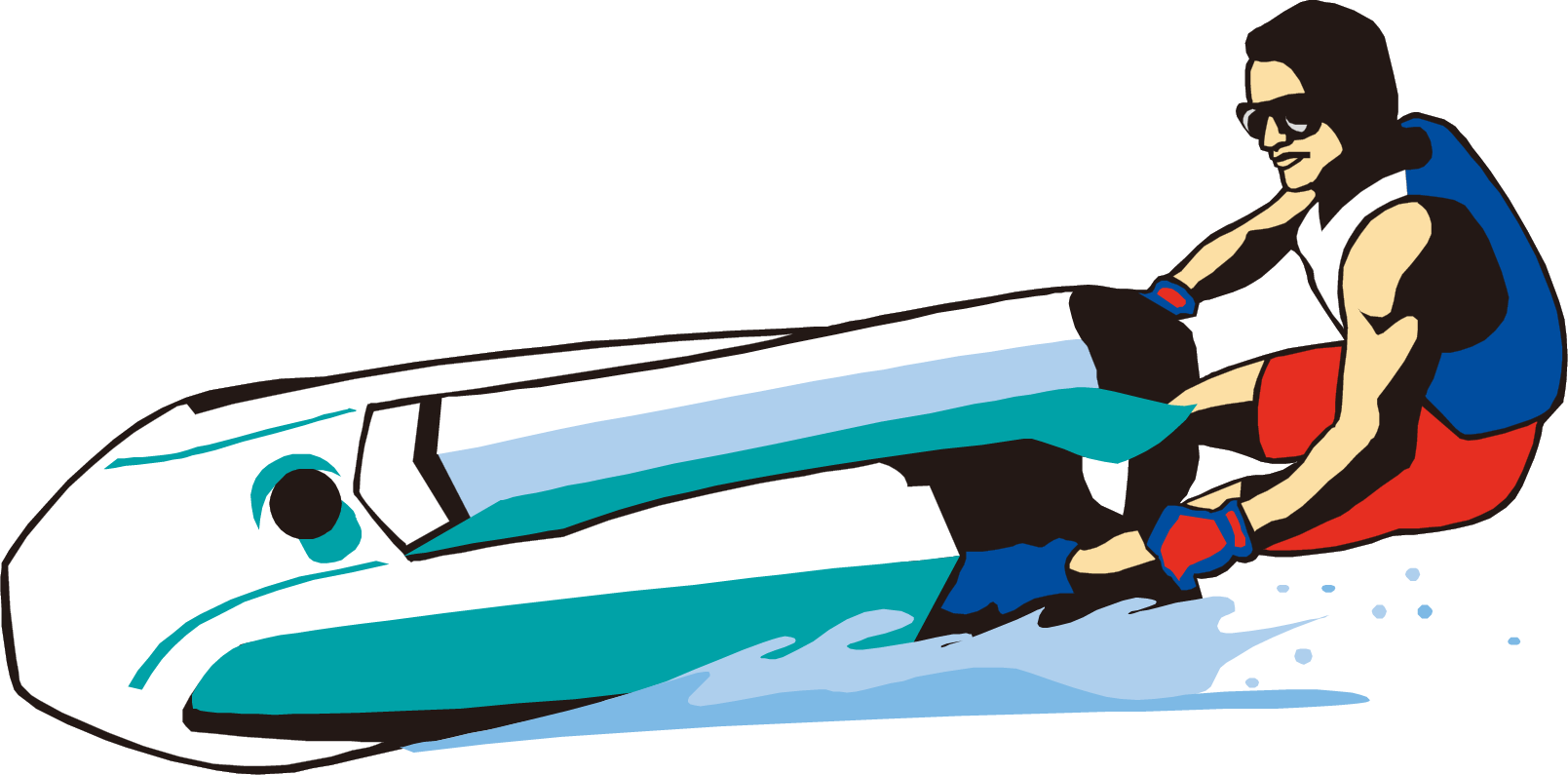 Motorboat Personal Water Craft Clip Art - Motorboat (1609x795)