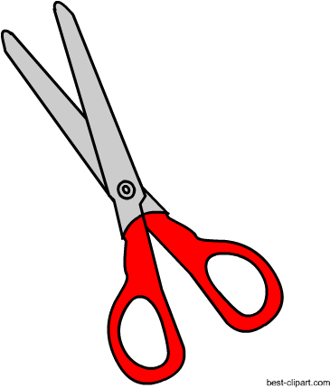 Red Scissors, Free Clip Art - Clip Art (450x450)
