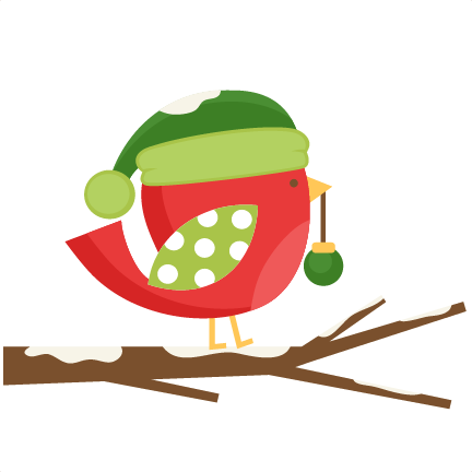 Daily Freebie Miss Kate Cuttables Christmas Bird Svg - Christmas Bird Clip Art (432x432)