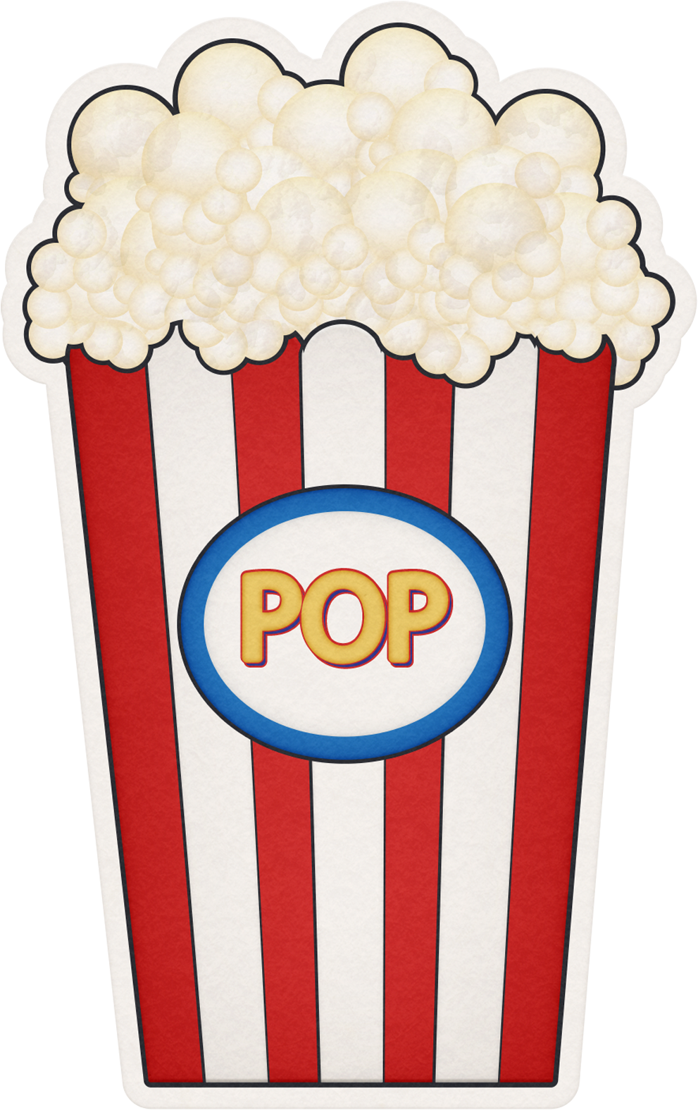 Food Amusement Park Popcorn Party Clip Art - Food Amusement Park Popcorn Party Clip Art (1000x1583)