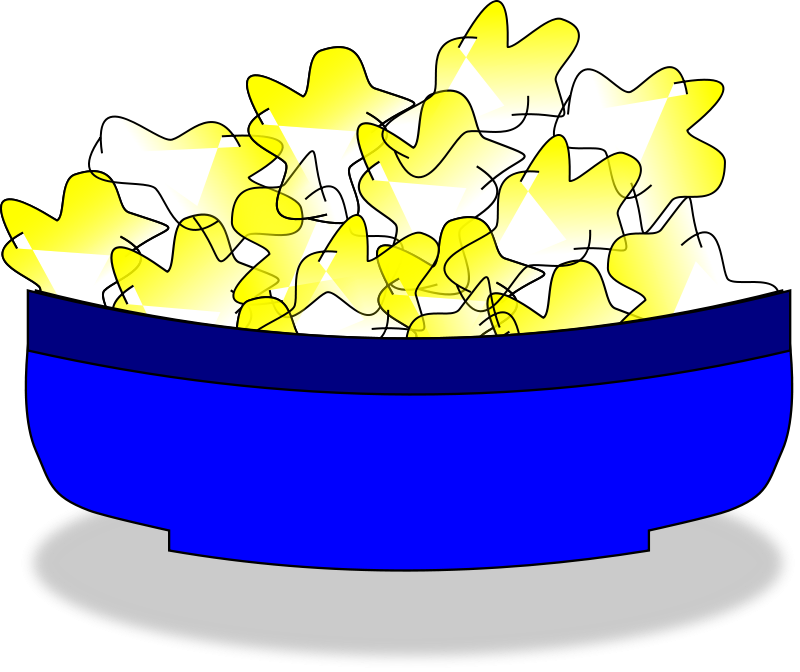 Free Bowl Of Popcorn - Popcorn (800x672)