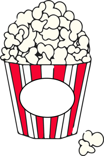 Favorite Popping Popcorn Clipart Free 4212 Cool Clipartwar - Pop Corn Clipart Black And White (353x528)