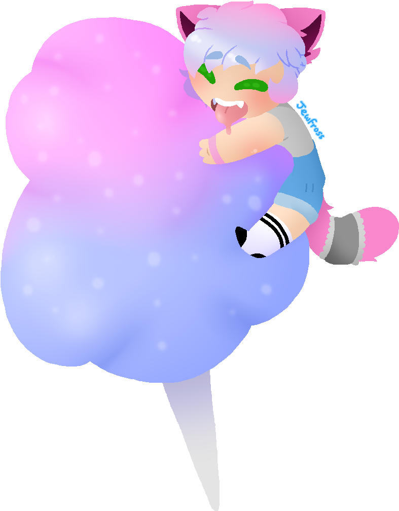 Cotton Candy Love By Jewfross On Deviantart - Cartoon (815x1041)