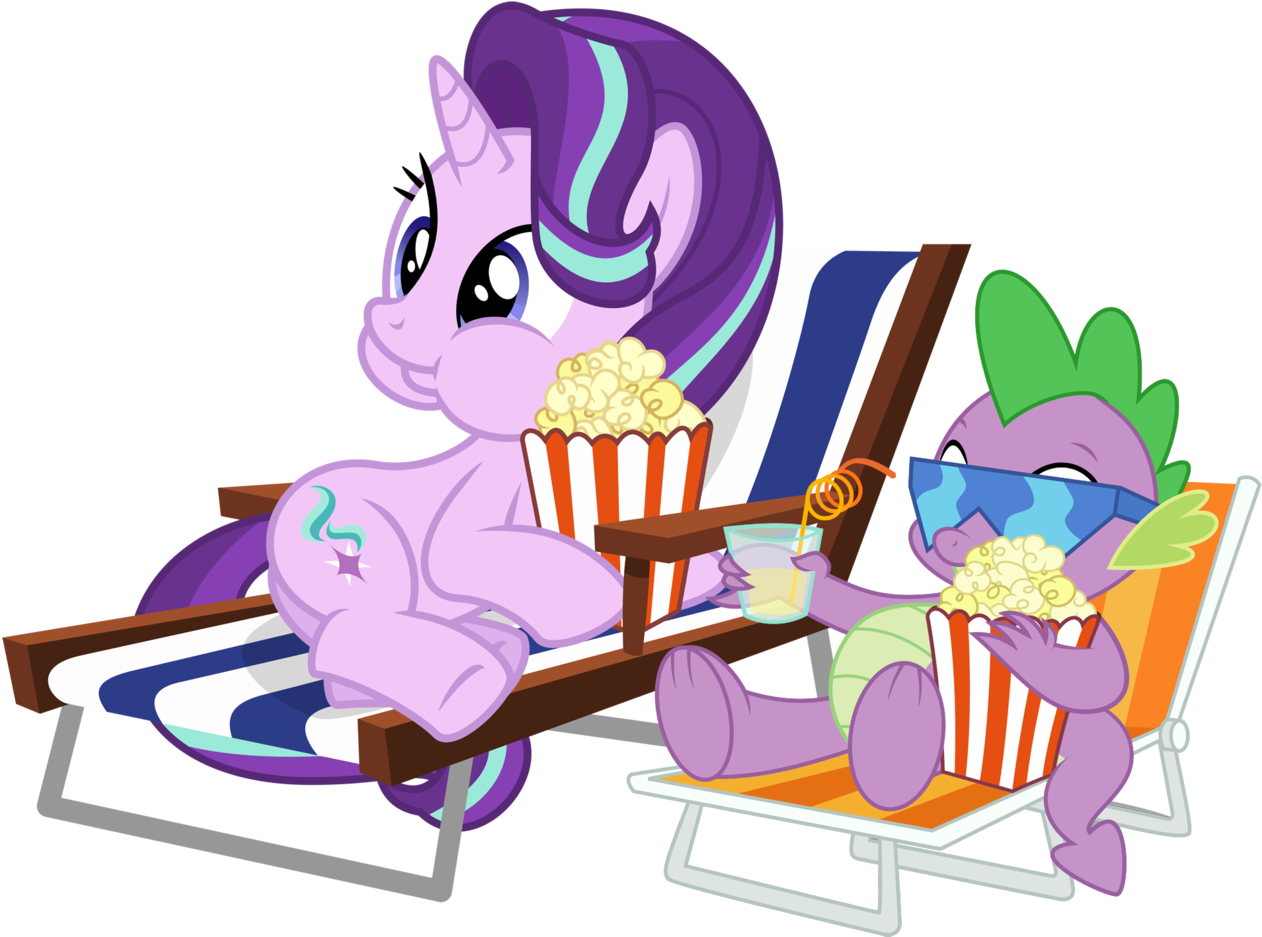 Popcorn Buddies By Titanium Dats Me - Starlight Glimmer Eating Popcorn (1280x947)