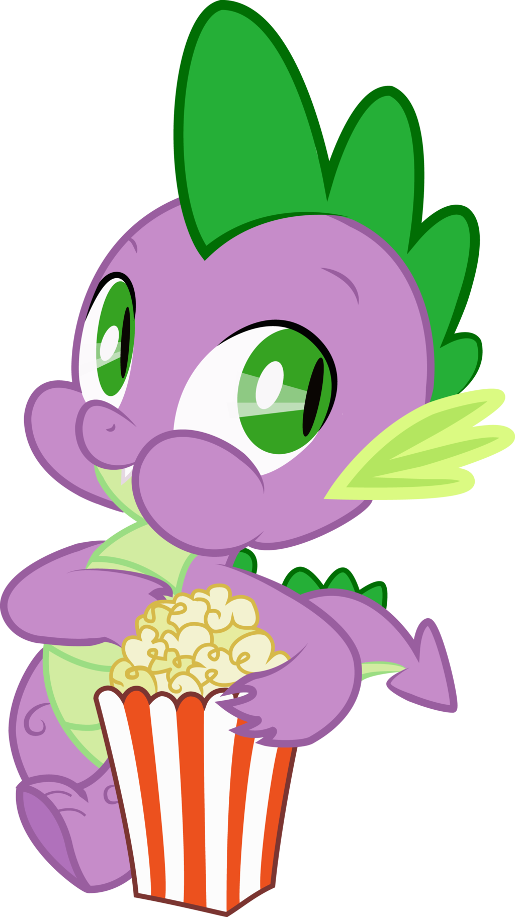 Unclescooter 35 3 Spike Eating Popcorn By Dangerousmoving - Spike Eating Popcorn (1024x1823)