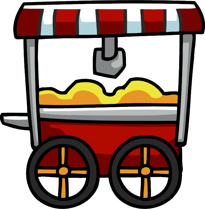 Popcorn Cart - Popcorn Cart Clip Art (665x677)