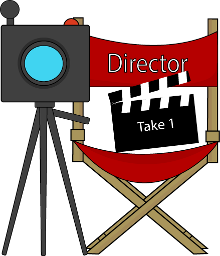 Free Movie Clipart - Directors Chair Clip Art (439x511)