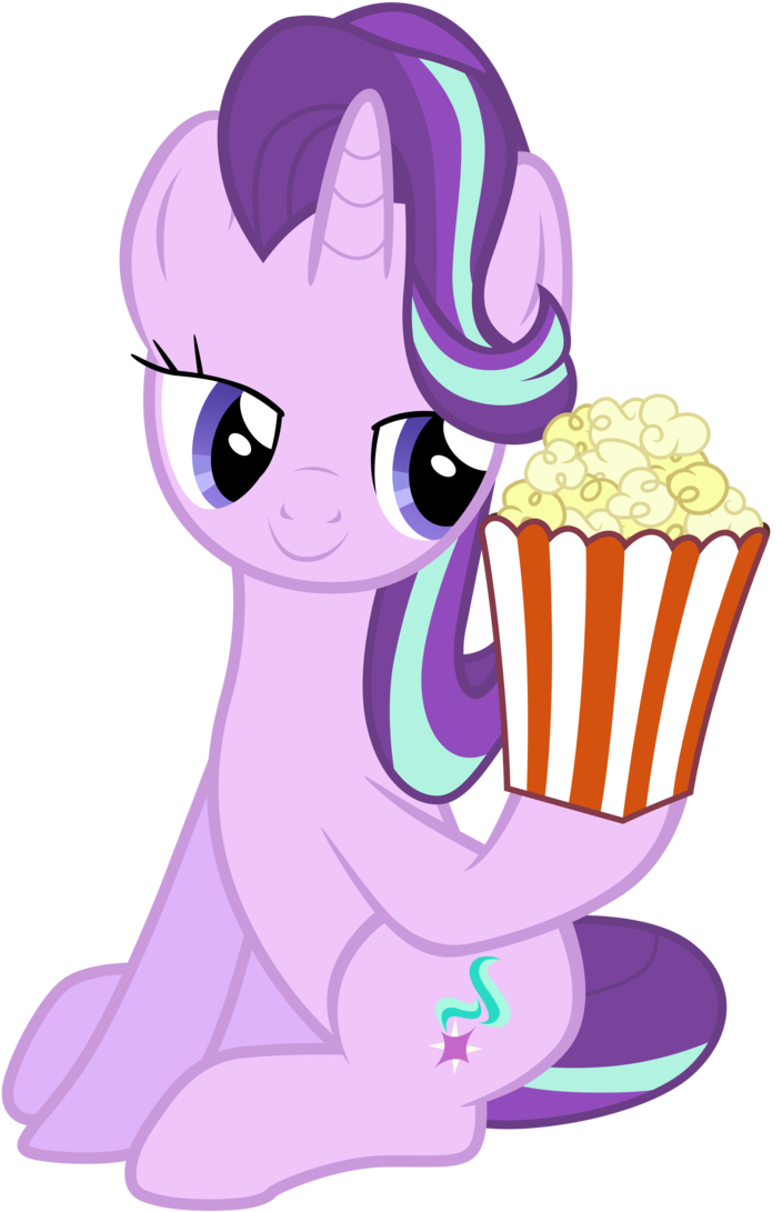 Illumnious 93 5 Starlight Glimmer Takes Popcorn By - My Little Pony: Friendship Is Magic (716x1115)