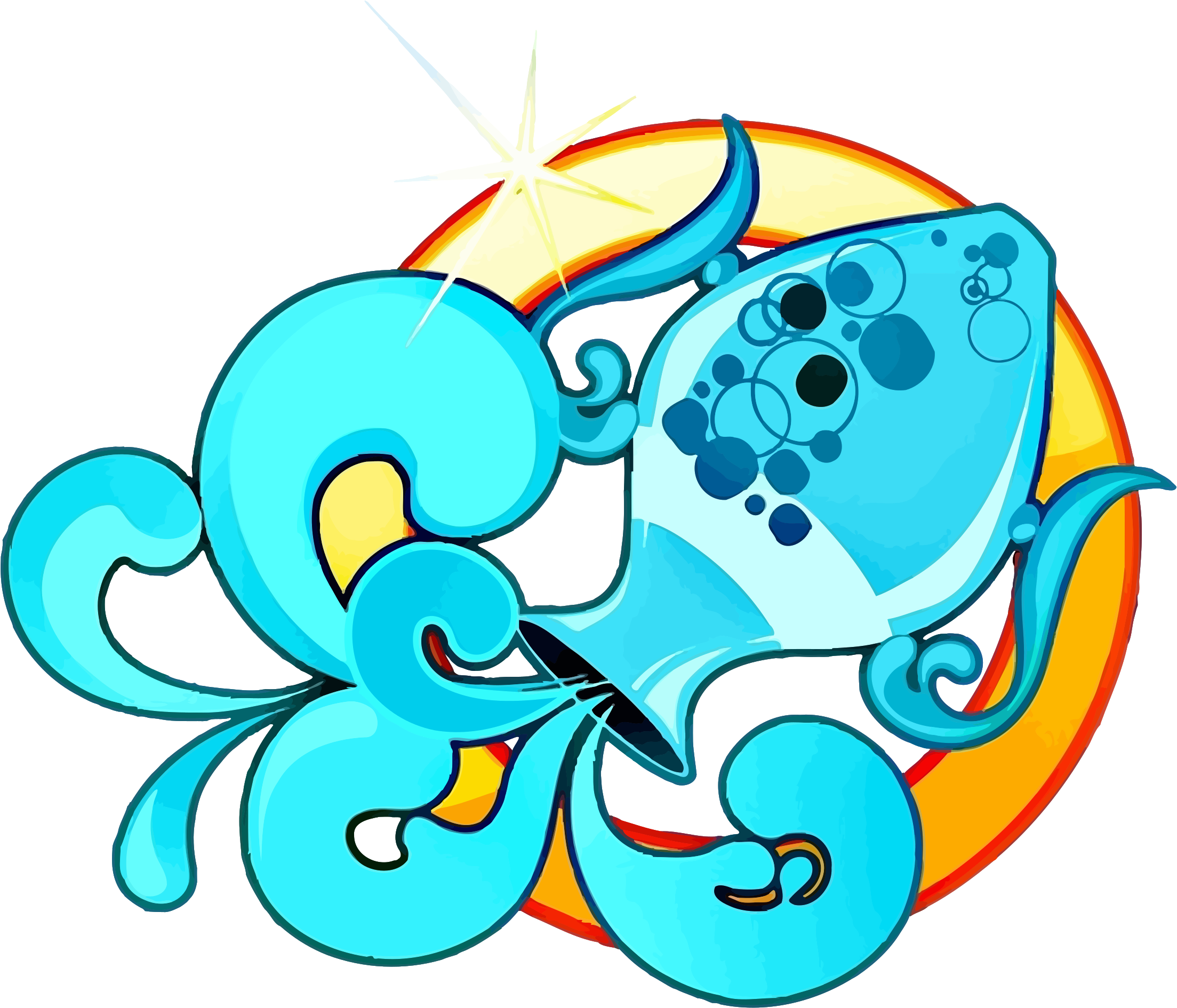 Aquarius Png Transparent Images - Aquarius Journal (journal, Diary, Notebooks) (2400x2400)