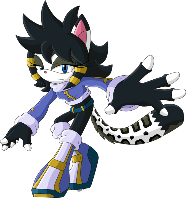 Neve The Snow Leopard By Denny-art13 - Leapard As A Sonic Character (600x639)