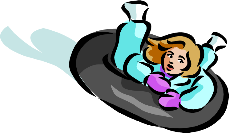 Snow Tubing Clip Art - Winter Tubing Clip Art (750x449)